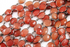 Carnelian Faceted Bezel Chain in Antique Rhodium, 11-15 mm, (BC-CAR-53)